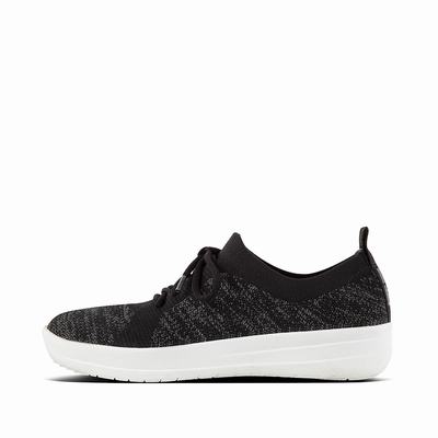 Fitflop F-Sporty Sneakers Dame, Svart 761-A09 Outlet